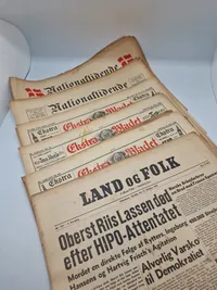 Samling originale danske befrielsesaviser