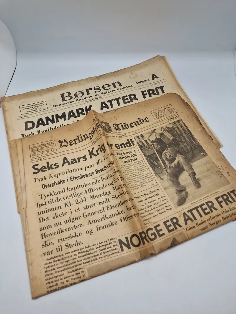 Samling originale danske befrielsesaviser