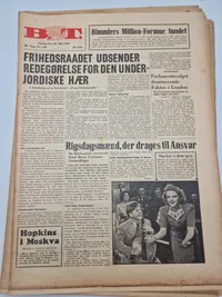 Samling originale danske befrielsesaviser