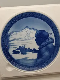 Original Knud Rasmussen plakette - Royal Copenhagen