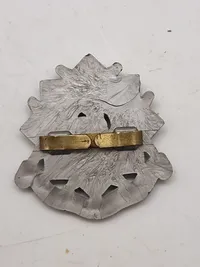 Originalt Bedfordshire and Hertfordshire WW2 Bedfordshire and Hertfordshire Regiment Cap Badge, senkrigs i plast