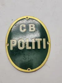 Originalt ww2 CB skjold (politi)