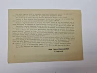 Originalt eks. af Oprop - nedkastet over store danske byer 9 april 1940