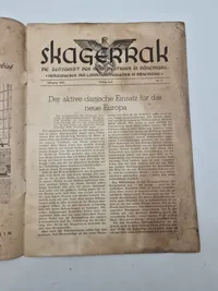 Originalt eks. af SHAGERRAK
DIE ZEITSCHRIFT DER REICHS- DEUTSCHEN IN DÄNEMARK