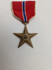 Originalt ww2 Bronce Star med æske - Navngiven