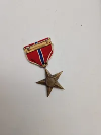 Originalt ww2 Bronce Star med æske - Navngiven