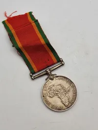 Original WW2 Africa Service Medal 1939-45 - Navngiven (Sølv)