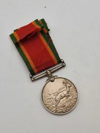 Original WW2 Africa Service Medal 1939-45 - Navngiven (Sølv)