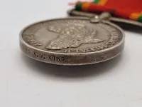 Original WW2 Africa Service Medal 1939-45 - Navngiven (Sølv)