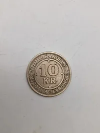Sjælden original grønlandsk 10 krone mønt fra 1922