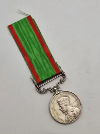 Original ww2 North West Frontier 1935 Medal - navngiven (Sølv)