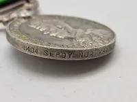 Original ww2 North West Frontier 1935 Medal - navngiven (Sølv)