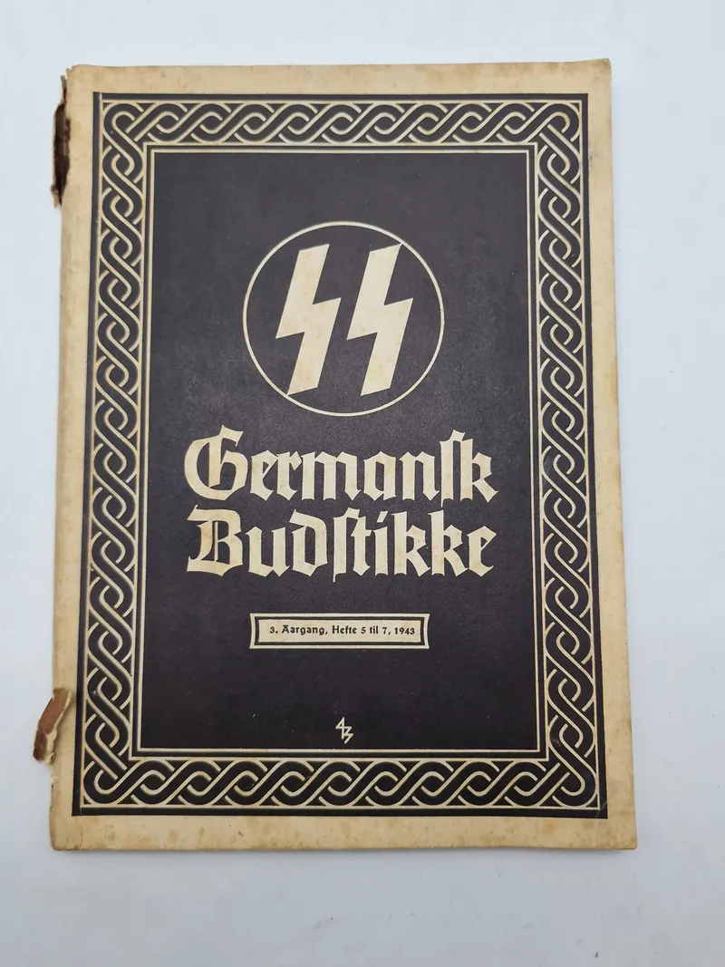 Originalt eks. af Germanske Budstikke - Waffen SS