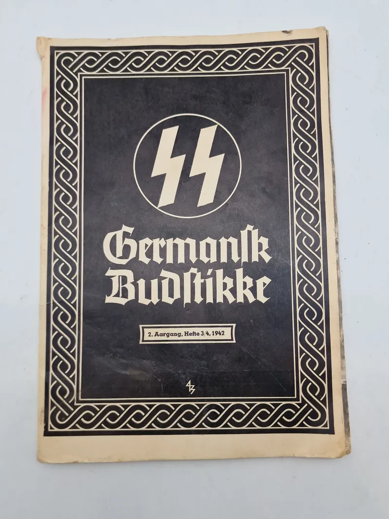 Originalt eks. af Germanske Budstikke - Waffen SS