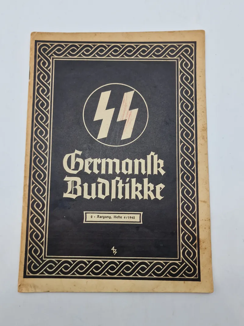 Originalt eks. af Germanske Budstikke - Waffen SS