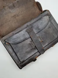 Original amerikansk model 1861 patrontaske fra borgerkrigen - sjældent set til salg i Danmark