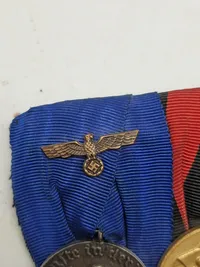 Original tysk ordensspange for Waffenrock. treue dienste in der wehrmacht 4 jahren & Medaille zur Erinnerung an den 1.Oktober 1938