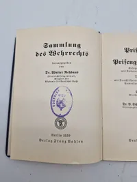 Original Prisenordnung und Prisengerichtsordnung fra 1939