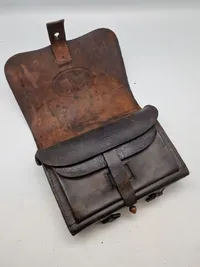 Original amerikansk model 1864 patrontaske fra borgerkrigen - sjældent set til salg i Danmark