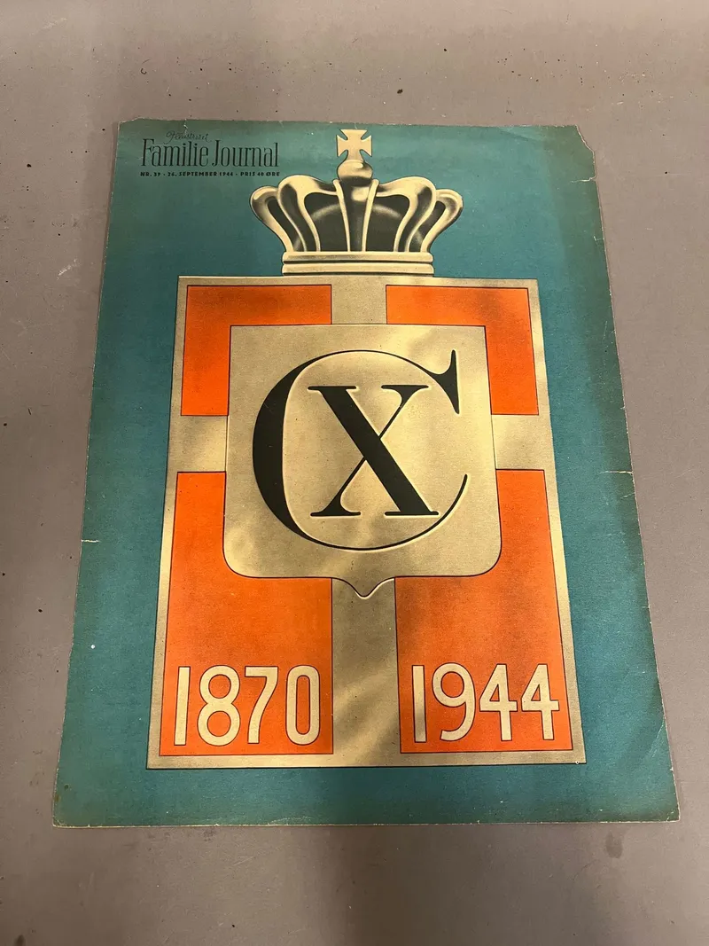 Original kongemærke forside, god til indramning