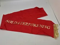 Originalt gravbånd fra soldaterforeningen