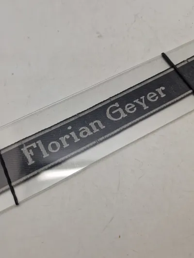 Sjælden original “Florian  Geyer” Cufftitle (8th SS Cavalry Division) bevo