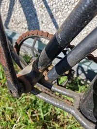 Original tysk Volksturm cykel, ww2 med panzerfaust holder. Skal afhentes i Vordingborg