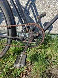 Original tysk Volksturm cykel, ww2 med panzerfaust holder. Skal afhentes i Vordingborg