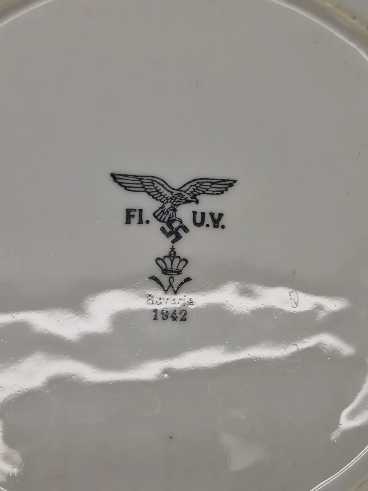 Original tysk Luftwaffe tallerken - ww2