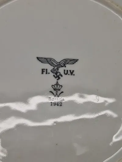 Original tysk Luftwaffe tallerken - ww2