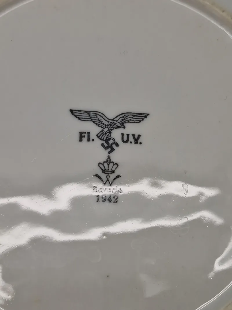 Original tysk Luftwaffe tallerken - ww2