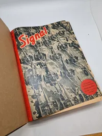Samling originale indbundne  signalblade på dansk - ww2