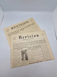 Originale eks. af avisen “Revision” som var kendt for at støtte danske Frikorps folk