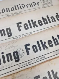 Samling originale ww2 aviser