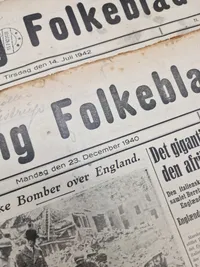 Samling originale ww2 aviser