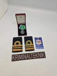 Samling diverse, bl.a. hjv medalje af sterlingsølv