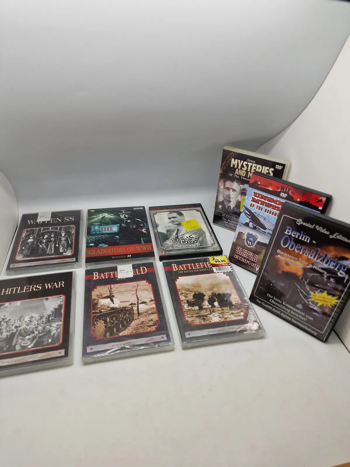 Samling dvd’er omhandlende ww2