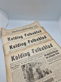 Samling originale ww2 aviser