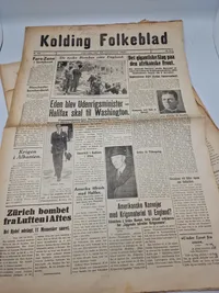 Samling originale ww2 aviser