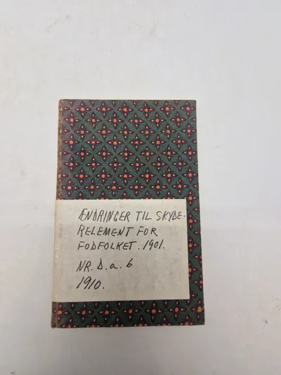 Ændringer til skydereglement for fodfolket (1909)