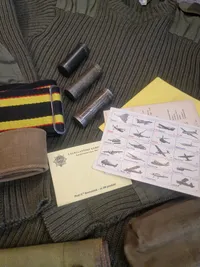 Samling diverse militaria