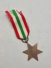 Original “The Italy star” ww2 båndet er eftekrigs