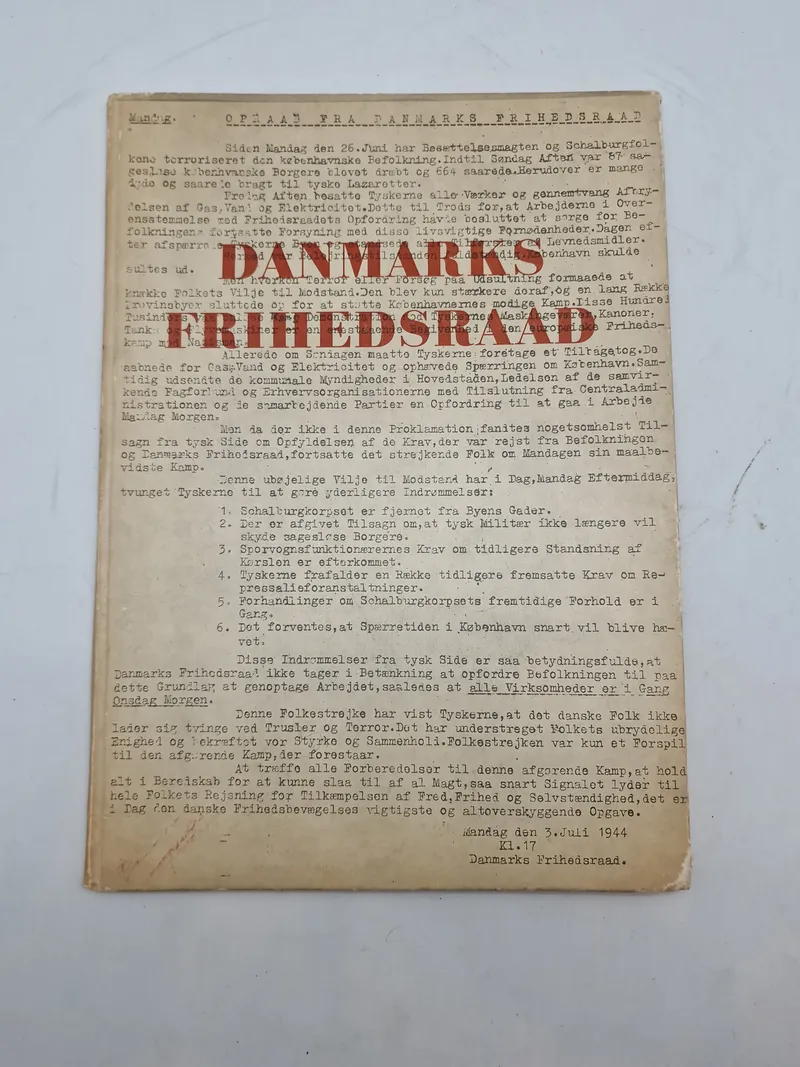Original bog - Danmarks Frihedsråd