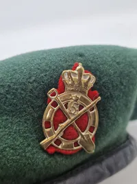 Original dansk hær baret M/1958 (Sjællandske Ingeniørregiment)
