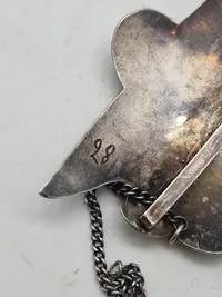 Sjældent originalt russisk kosak bæltespænde fra 1890’erne med russiske sølvstempler