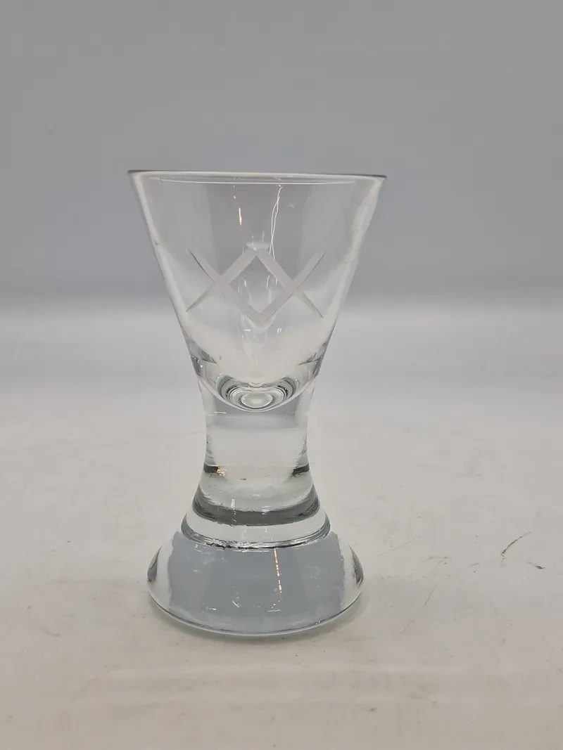 Originalt frimurerloge glas
