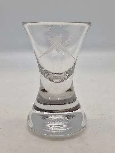 Originalt frimurerloge glas