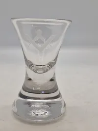 Originalt frimurerloge glas