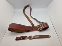 Originalt M/1923 Sam Brown bælte med skrårem