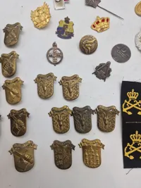 Samling diverse militaria